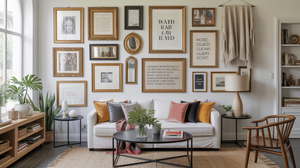 Maxmimalist gallery walls