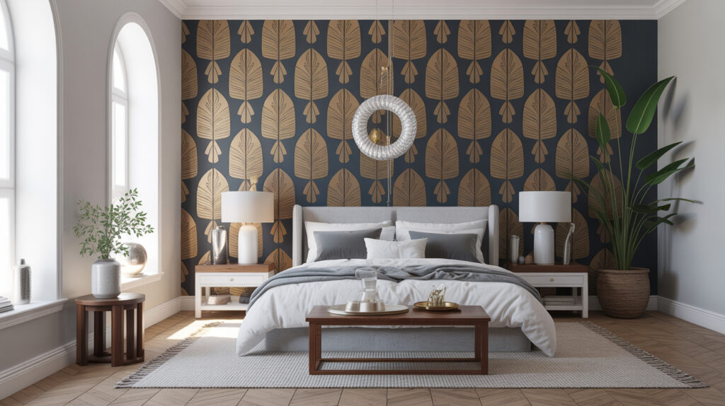 bold wallpaper accents