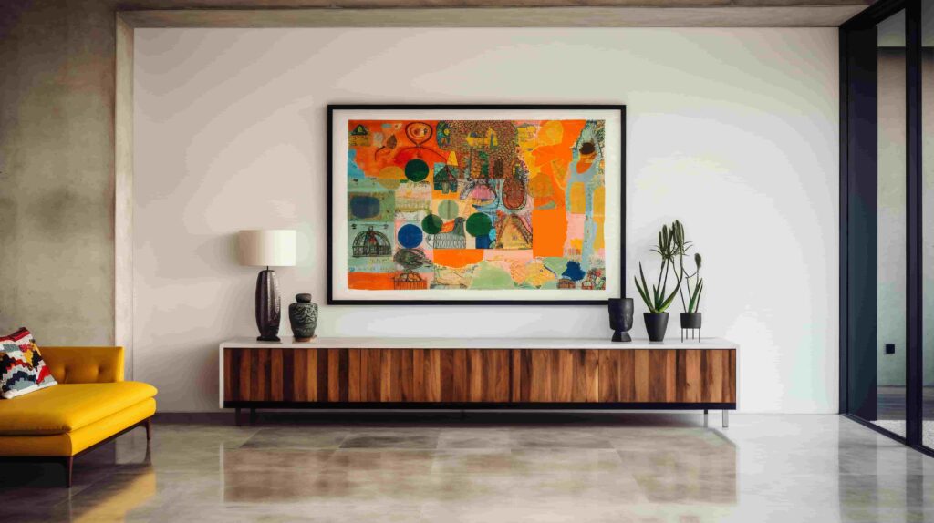 Oversized artwork wall decor