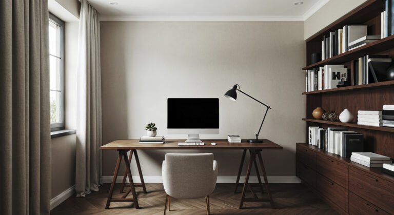 modern study room interior design