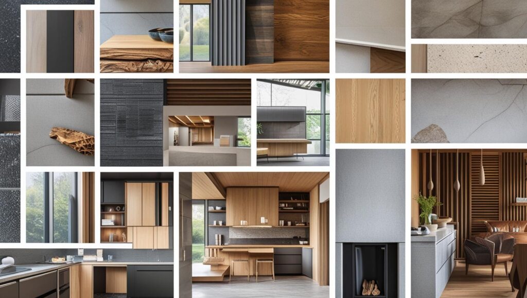 Collection of completed interior projects showcasing quality material choices and craftsmanship across different room types