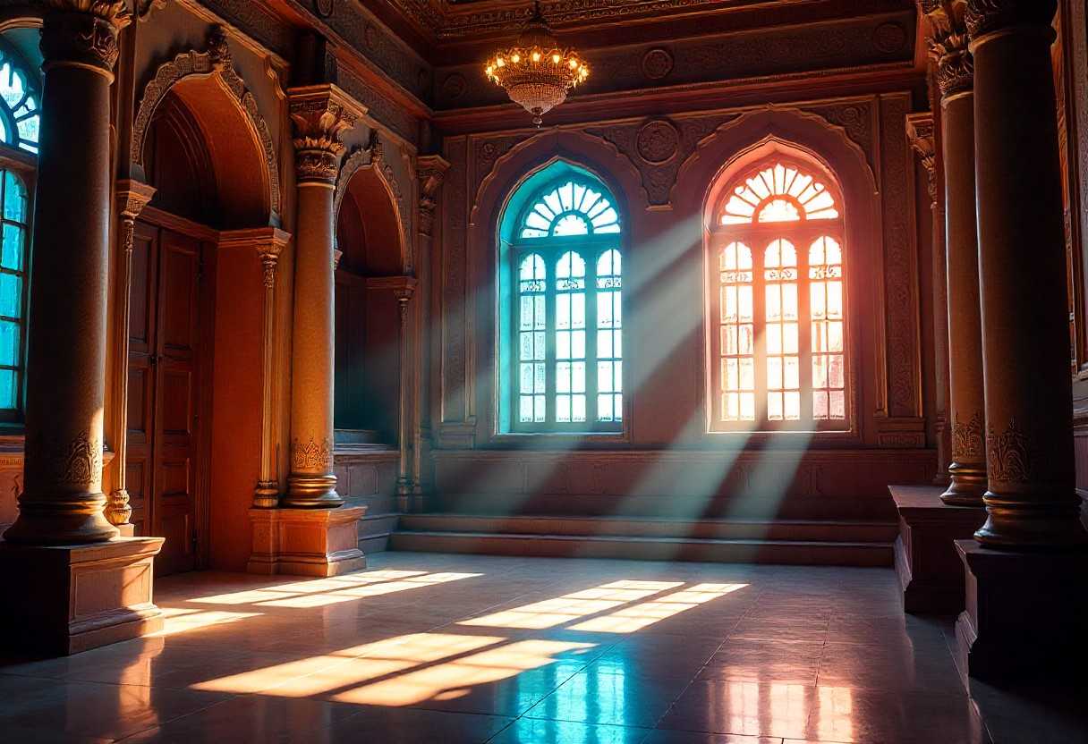 Professional lighting design showcasing ambient, task, and accent lighting in sacred space