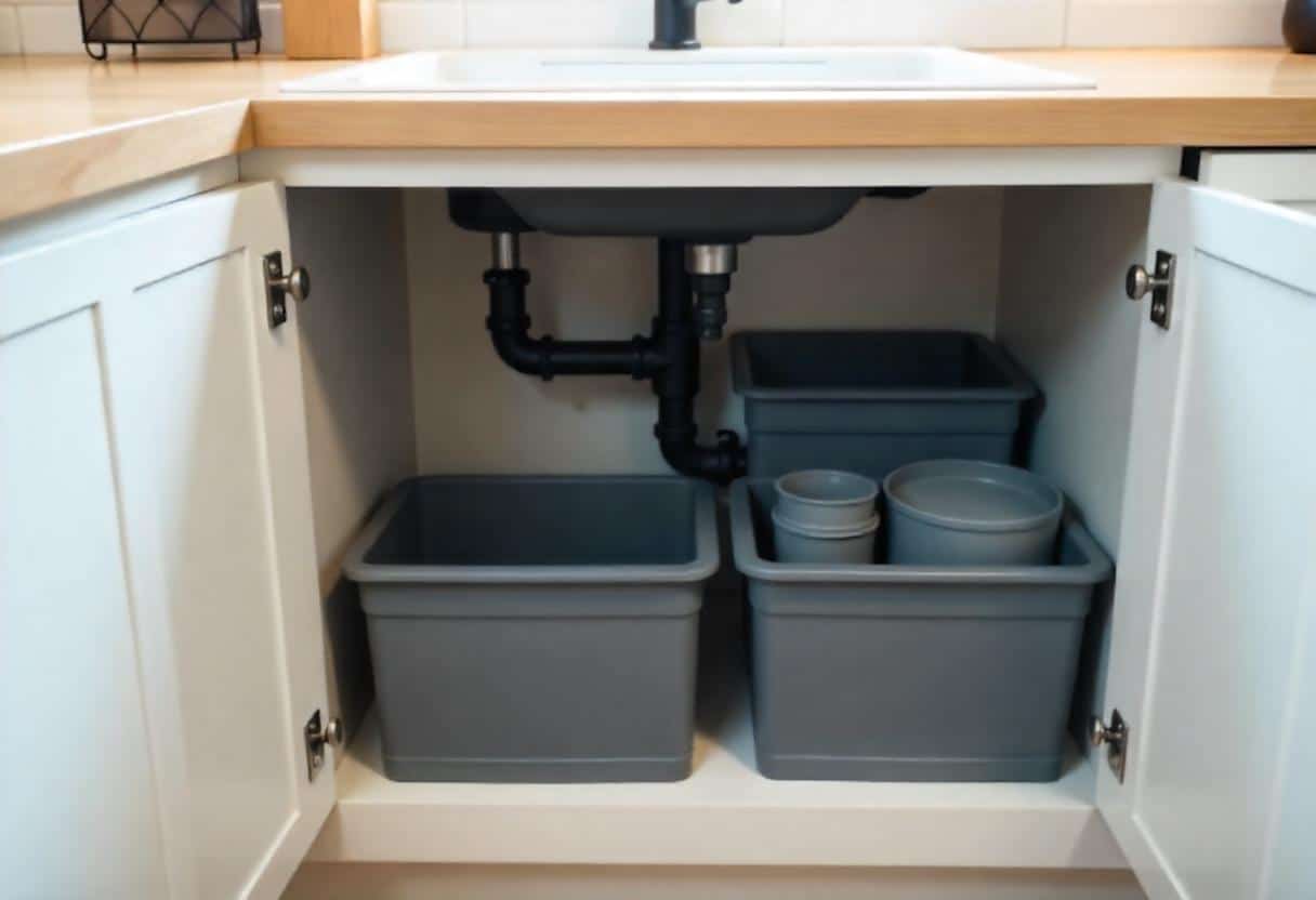 Custom under-sink organizers designed for Bengaluru kitchen plumbing layouts