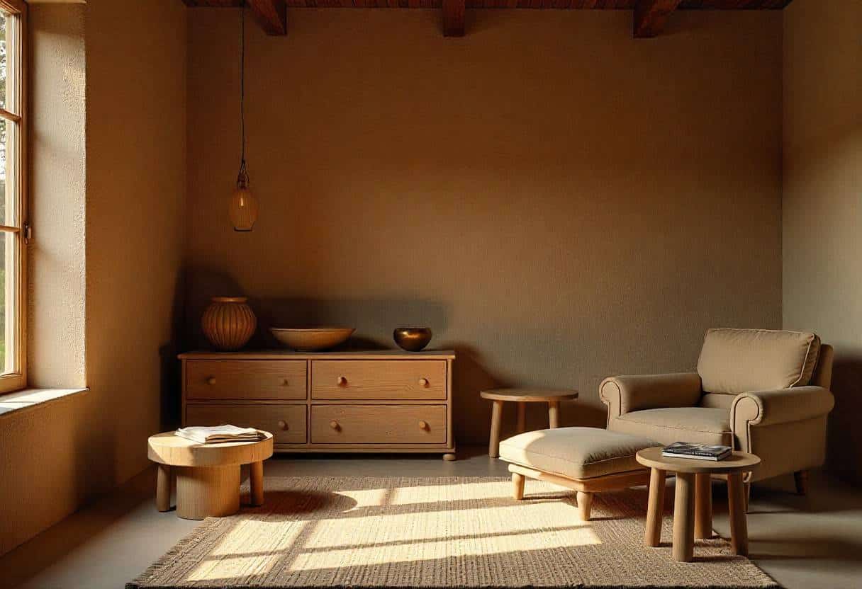 Eco-friendly reclaimed wood wardrobe showcasing natural textures and sustainable interior design practices