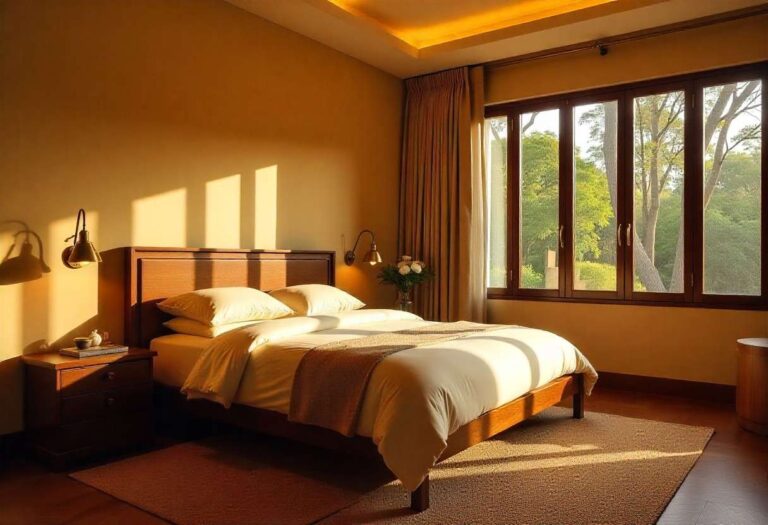 Vastu Bedroom Design Bengaluru by Elegante Interiors showcasing proper bed orientation and natural elements for better sleep