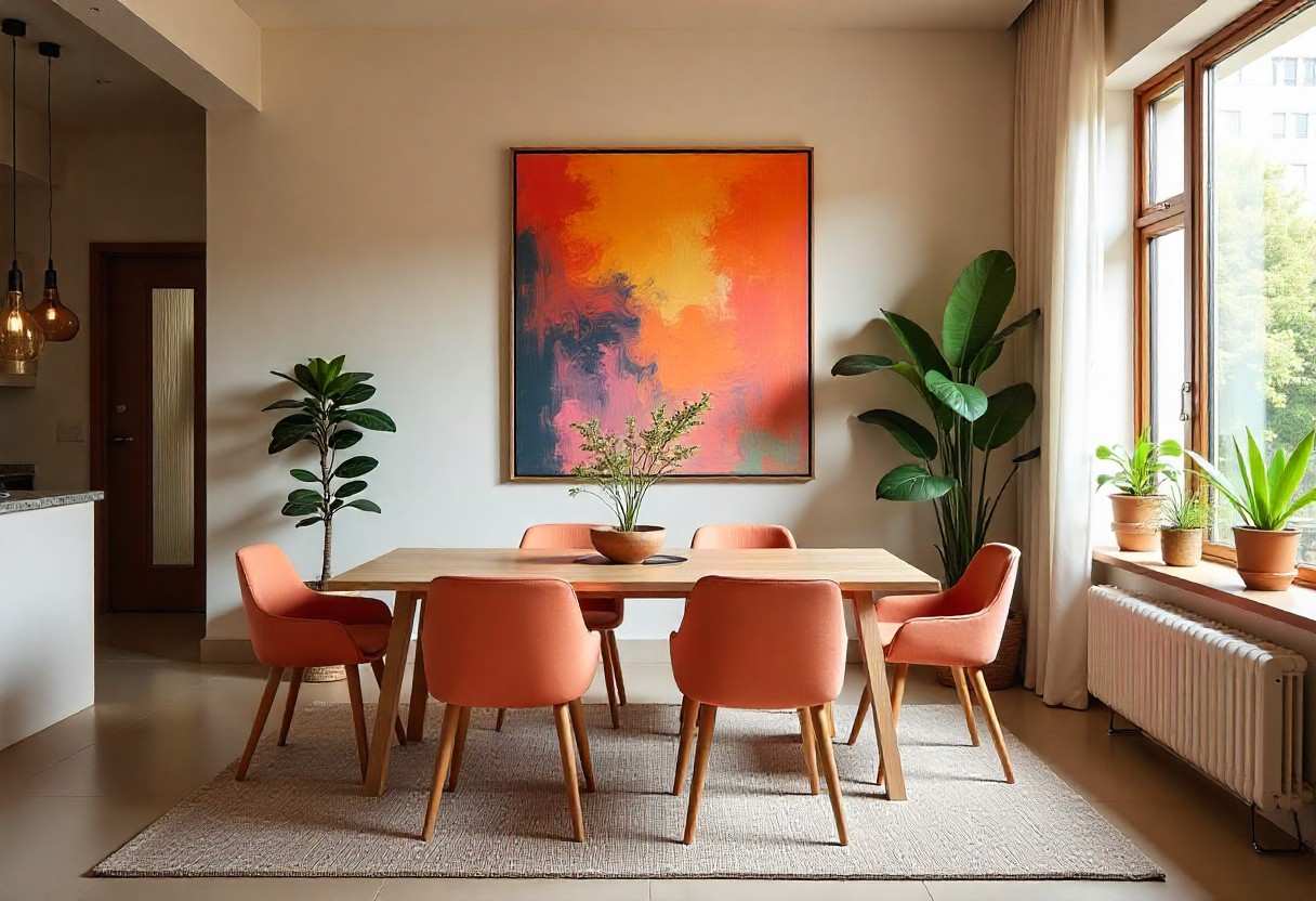 Interior design showing strategic mix of investment and budget-friendly pieces