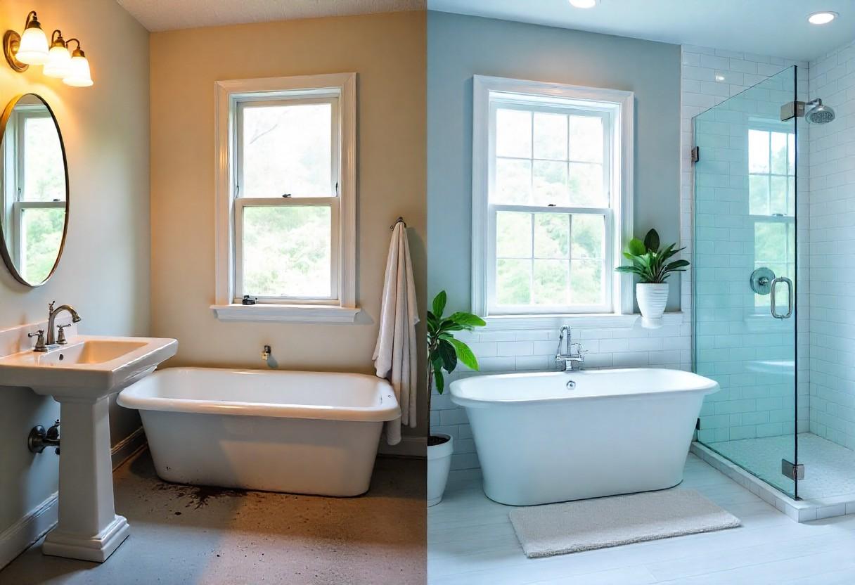 Comparison between DIY interior design attempt and professional interior design results