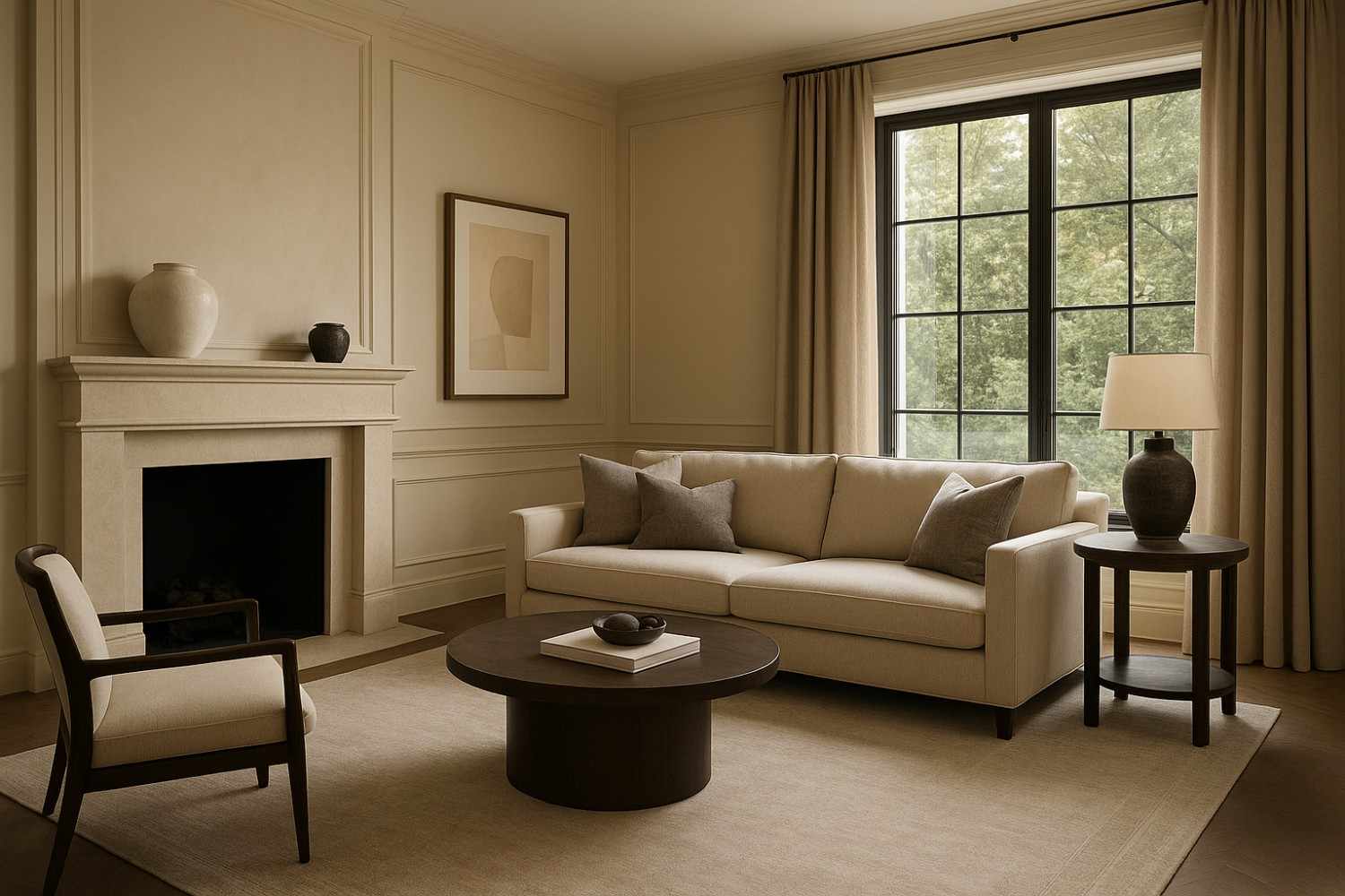 Sophisticated interior design by Elegante Interiors featuring timeless elegance and premium materials