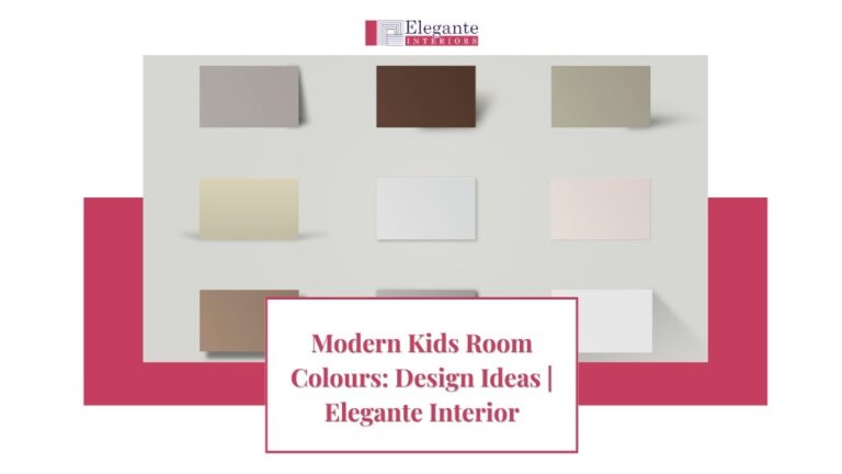 Elegant modern nursery with neutral colour palette and luxury furnishings designed by Elegante Interiors