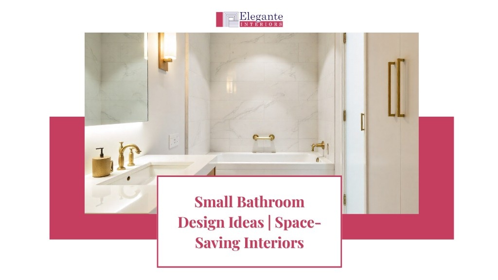 Small Indian bathroom transformation by Elegante Interiors featuring marble tiles, brass fixtures, and space-saving design elements