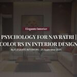 Luxury Bangalore interior design featuring Navratri color psychology with elegant traditional and modern elements