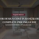 Modern interior design cost guide for Bangalore homes 2025 - living room with modular furniture