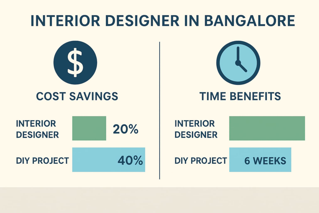 Interior Designer in Bangalore benefits - professional cost savings and time efficiency
